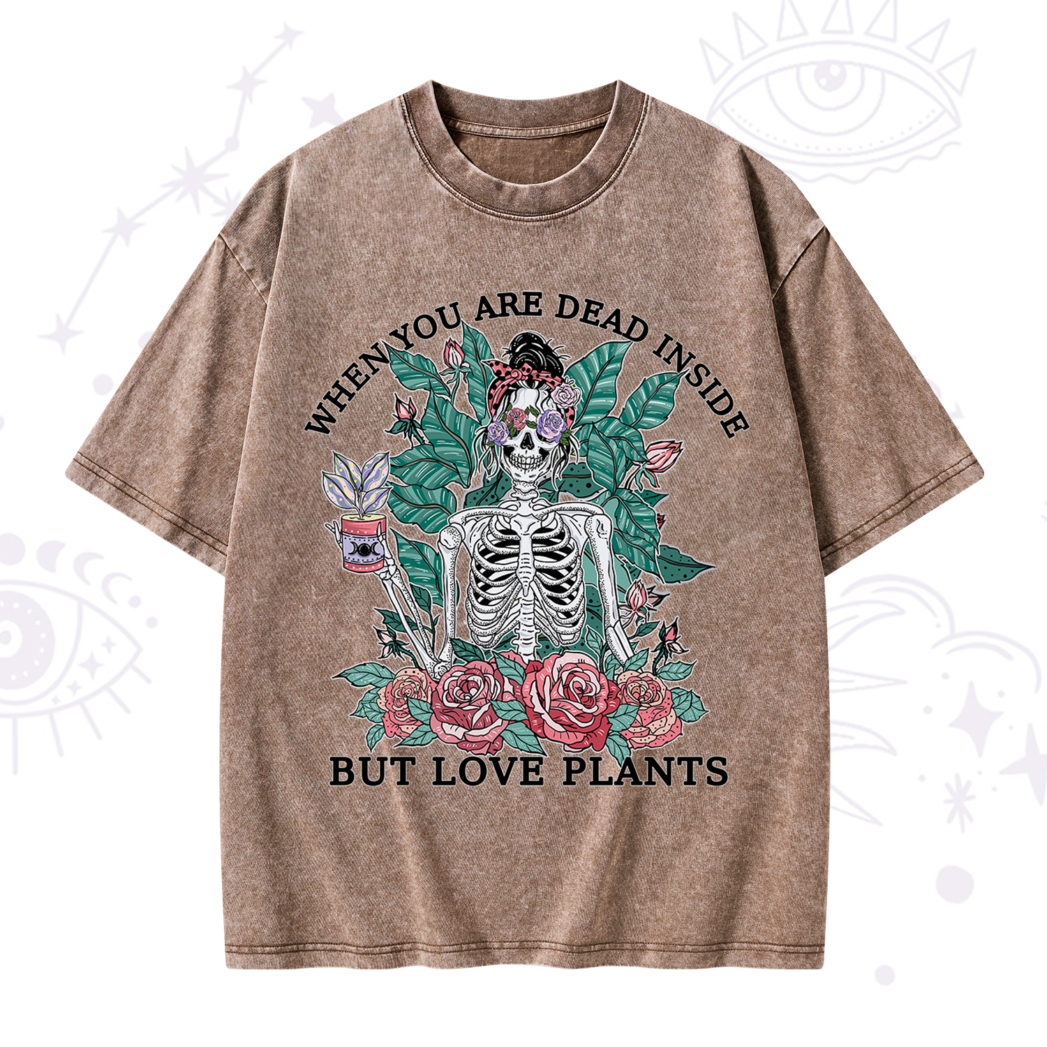 Purplehecate When You Dead Inside Washed T-Shirt