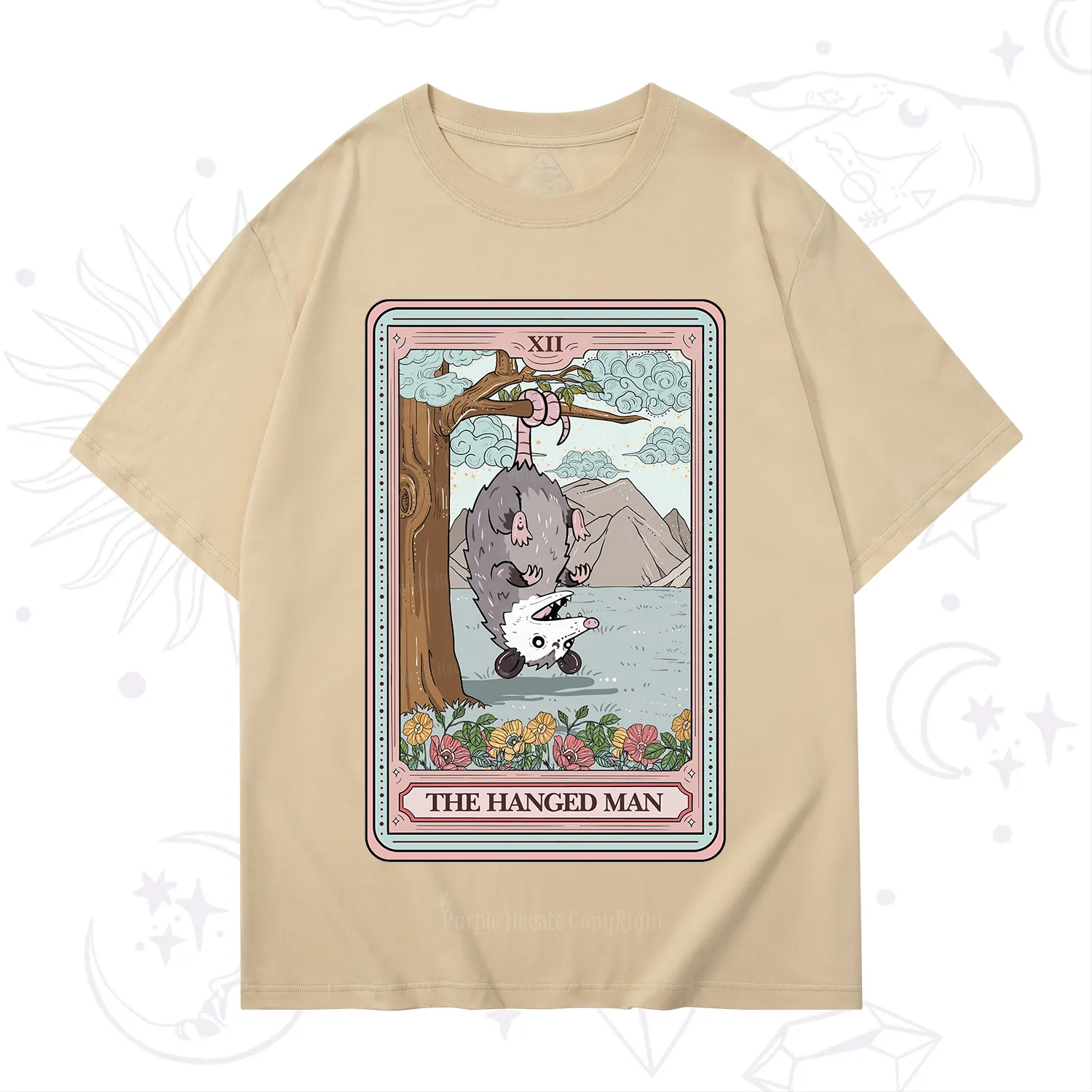 Purplehecate The Hanged Man Tarot Opossum T-Shirt