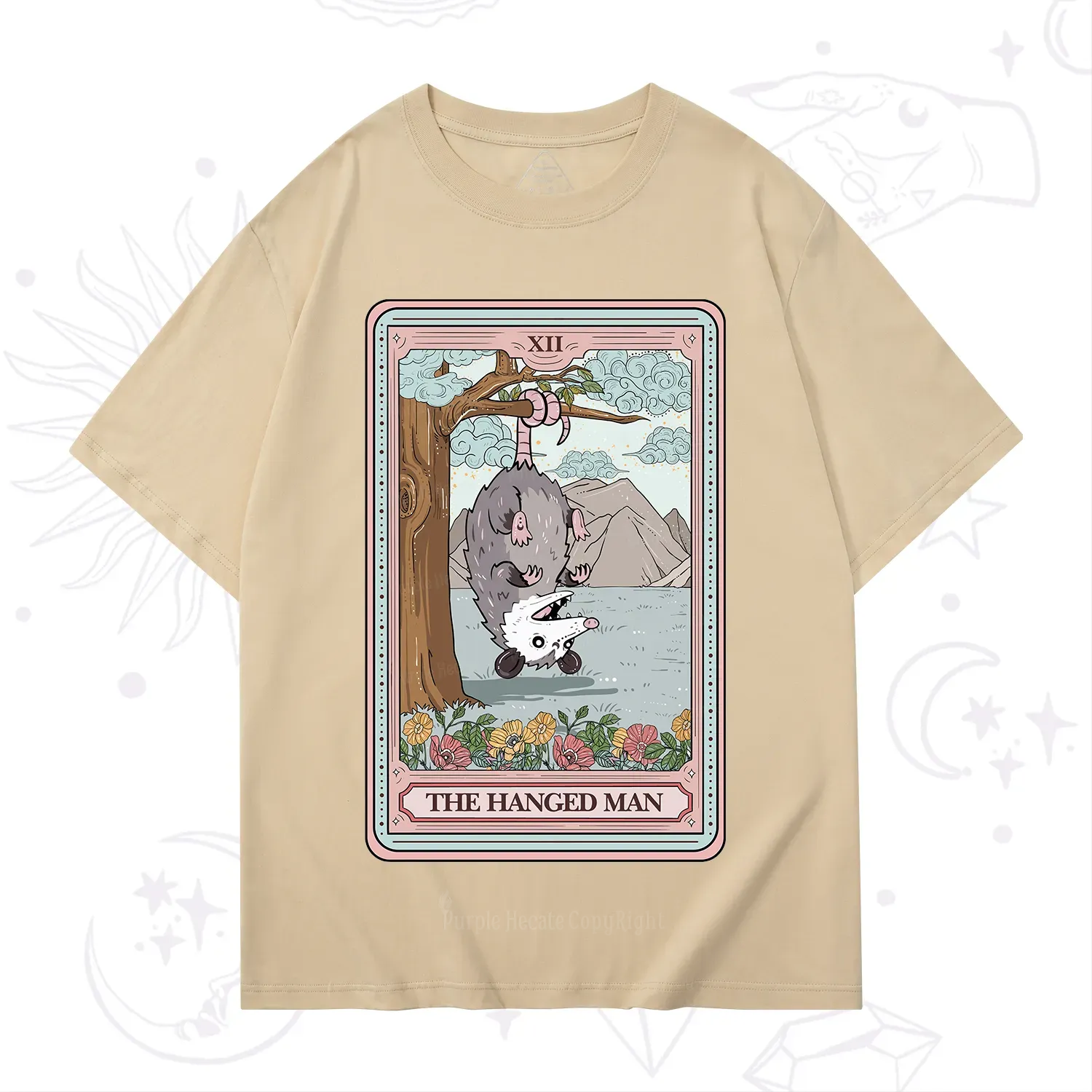 Purplehecate The Hanged Man Tarot Opossum T-Shirt