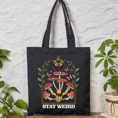 Purplehecate Stay Weird Tote Bag