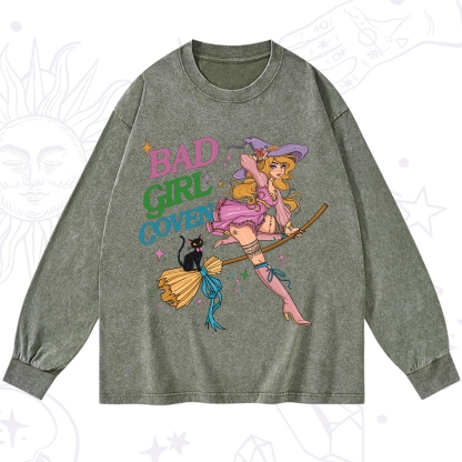 Purplehecate Bad Girl Coven Washed Long Sleeve Shirt
