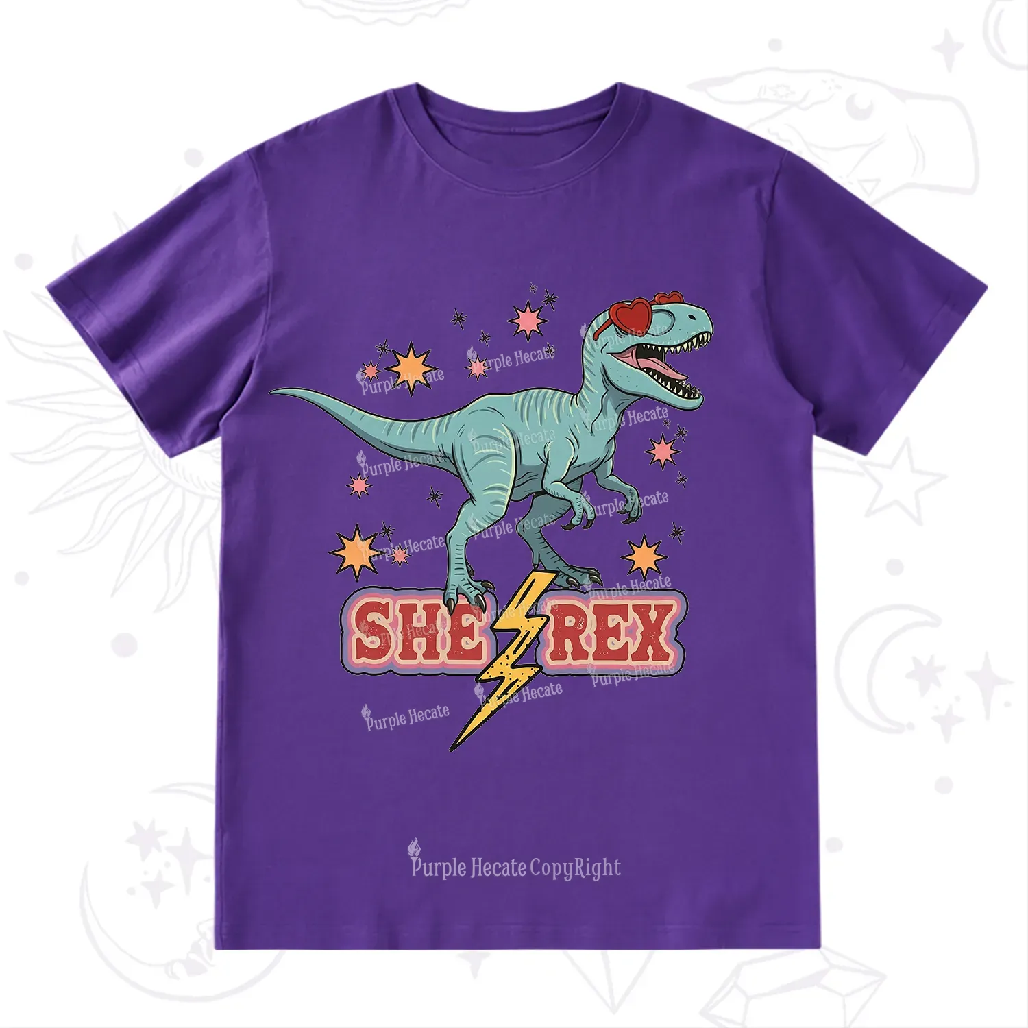 Purplehecate She Rex Dinosaur T-Shirt