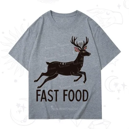 Purplehecate Fast Food Deer T-Shirt