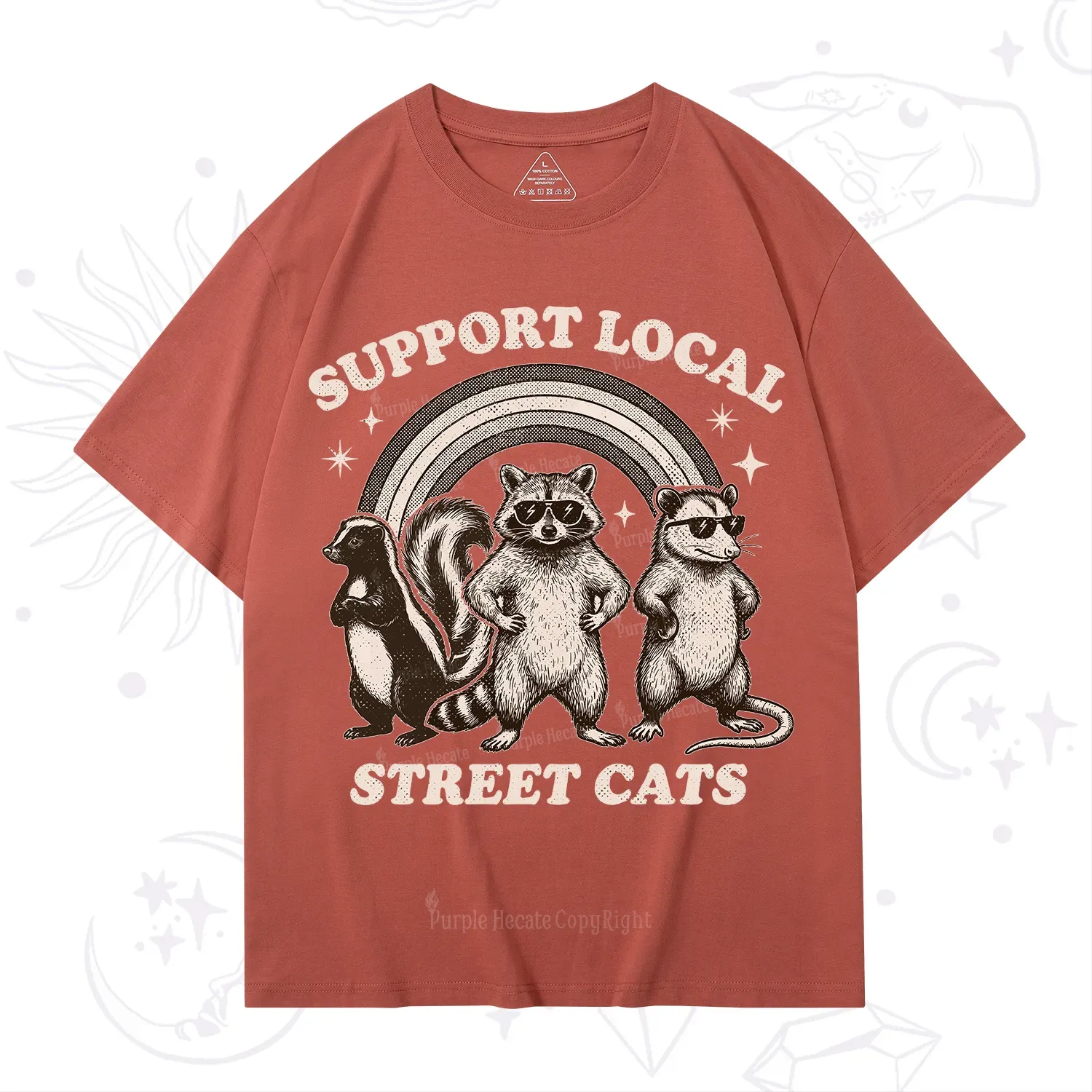 Purplehecate Support your local street cats T-Shirt