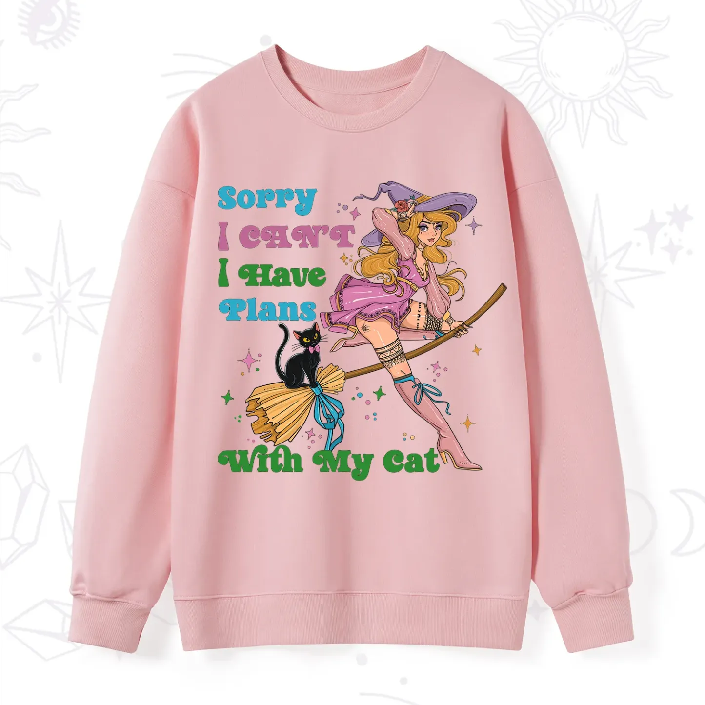 Purplehecate Sorry I Can’t I Have Plans With My Cat Sweatshirt