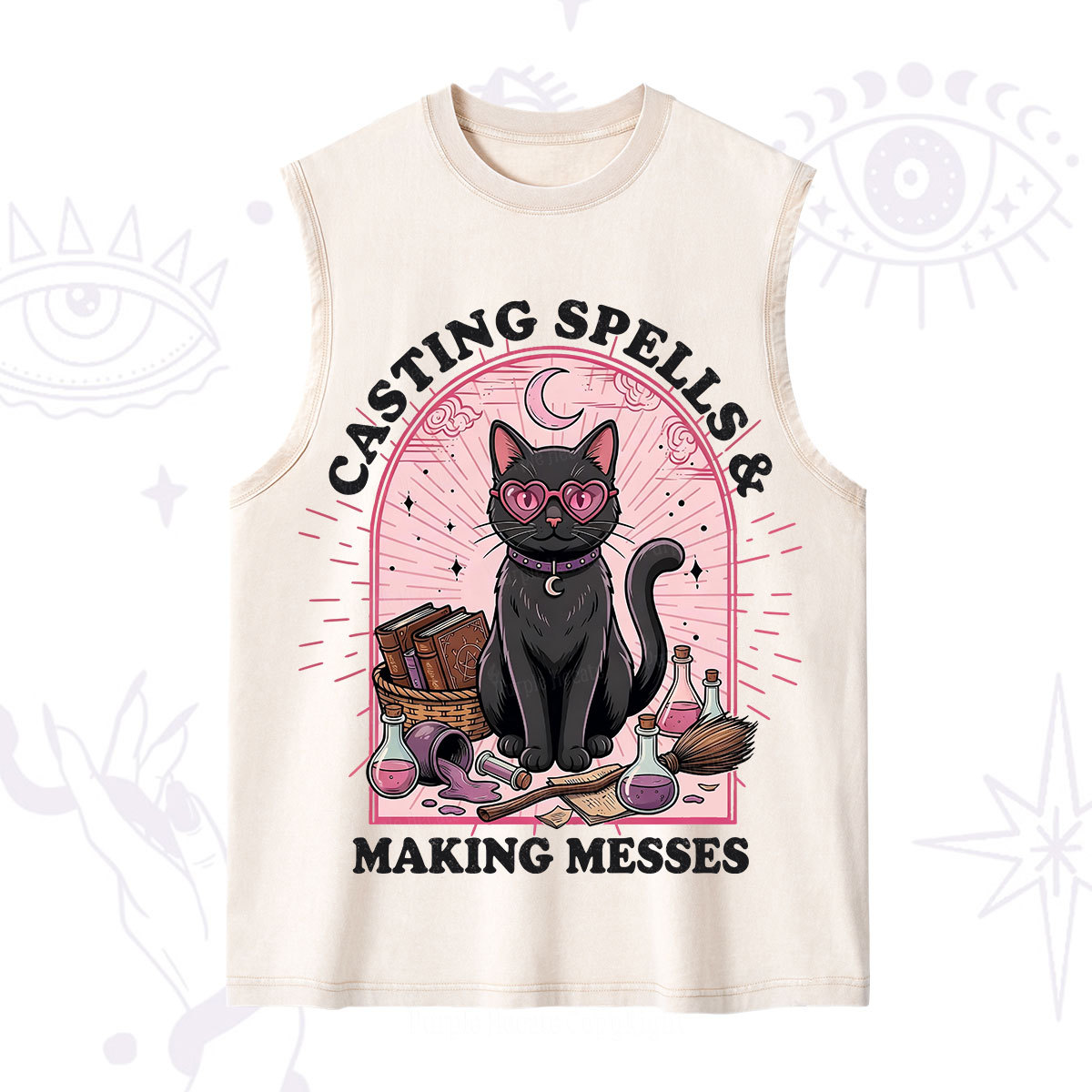 Purplehecate Casting Spells Making Messes Cat Washed Tank