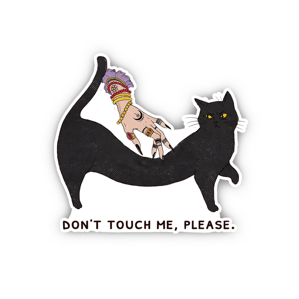 Purplehecate Don't Touch Me Sticker