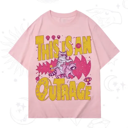Purplehecate This Is An Outrage Angry Raccoons T-Shirt
