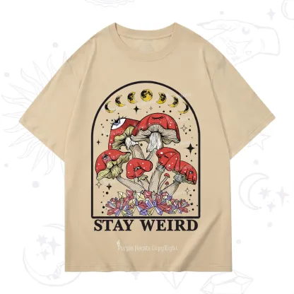 Purplehecate Stay Weird Mushroom T-Shirt