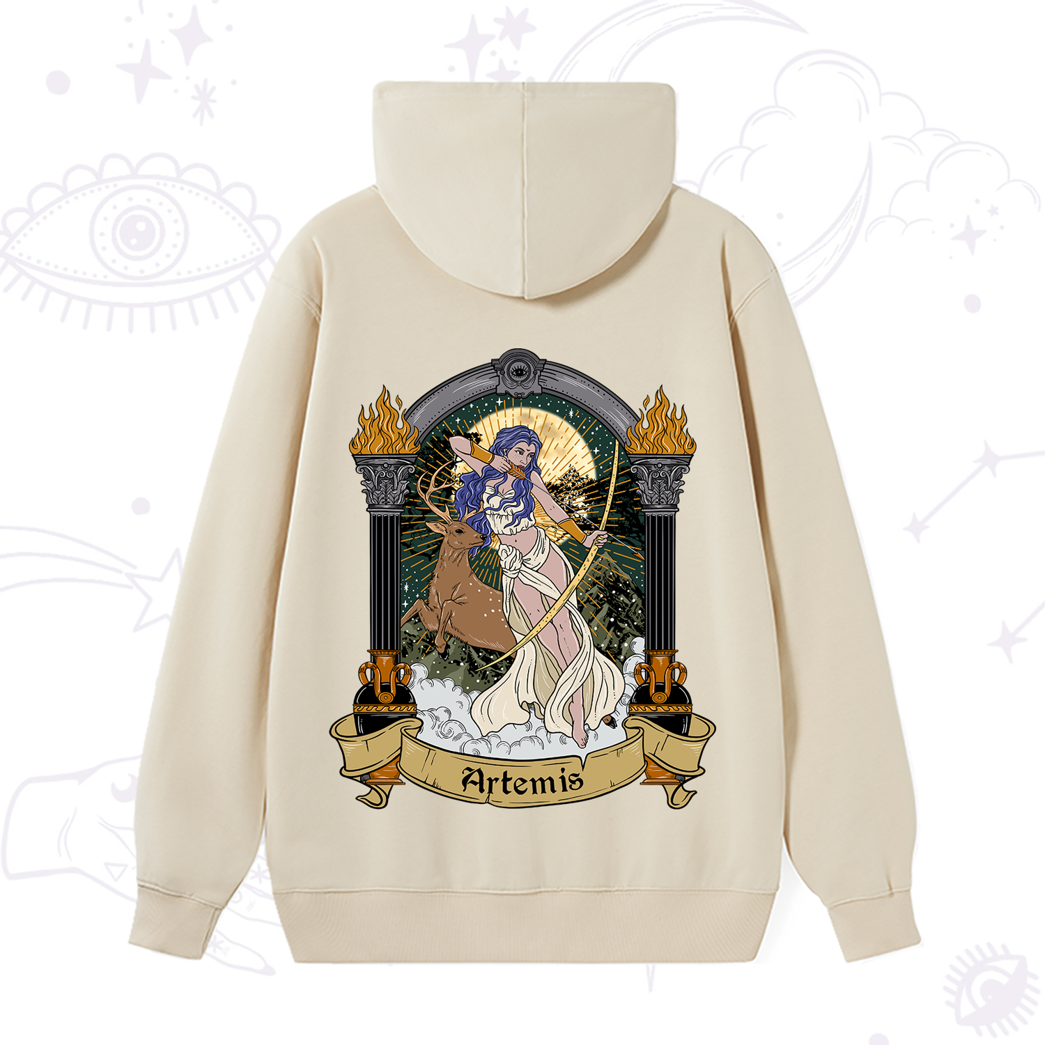 Purplehecate The Huntress Goddess Artemis Hoodie