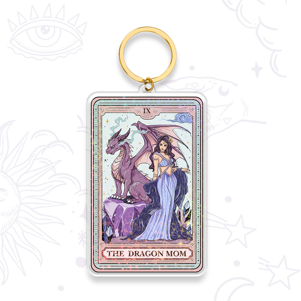 Purplehecate The Dragon Tarot Keychain