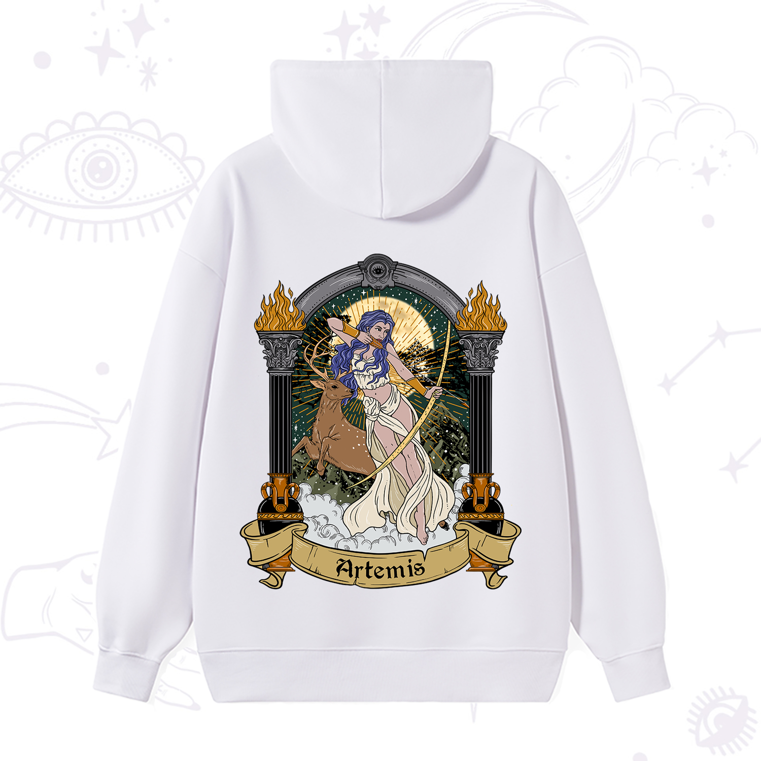 Purplehecate The Huntress Goddess Artemis Hoodie