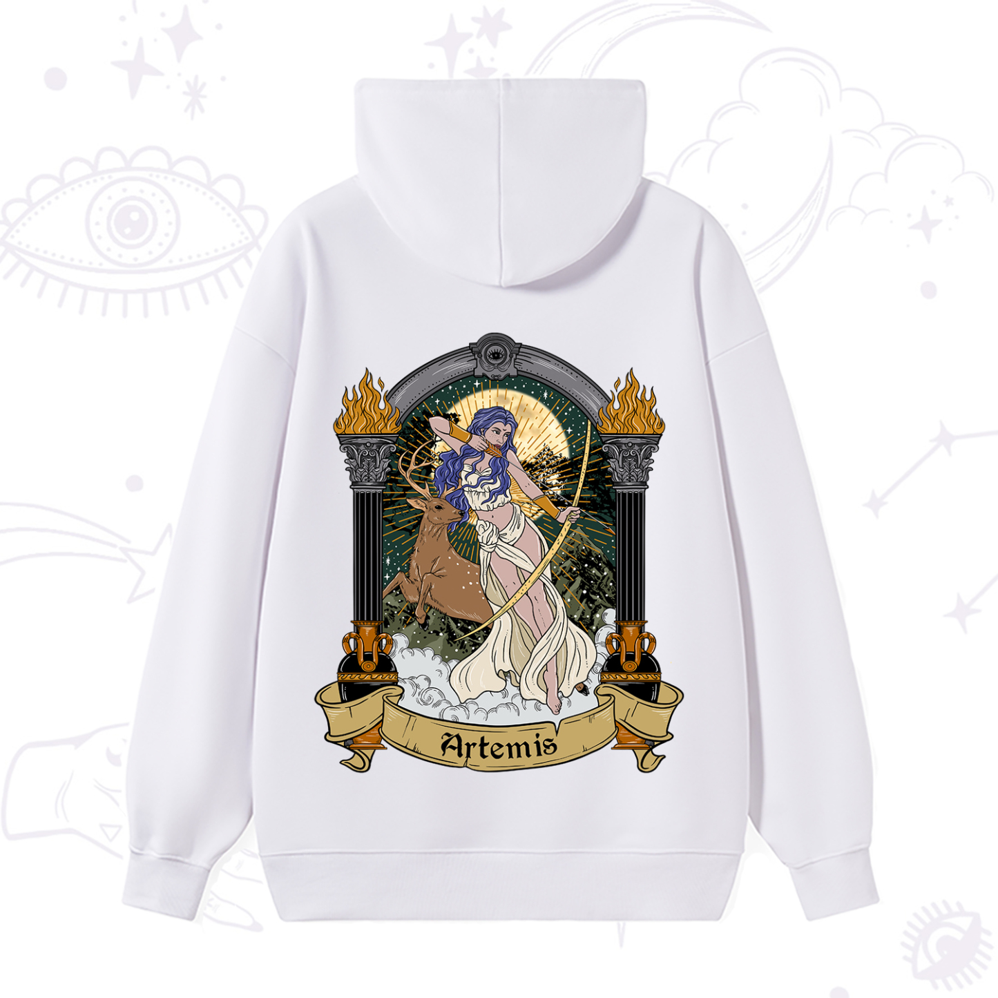 Purplehecate The Huntress Goddess Artemis Hoodie