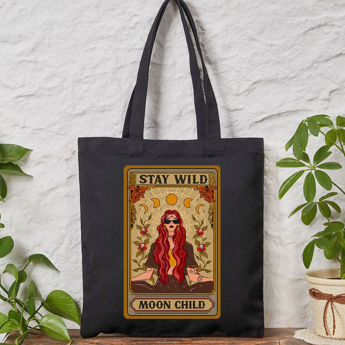 Purplehecate The Stay Wild Moon Child Oracle Card Tote Bag