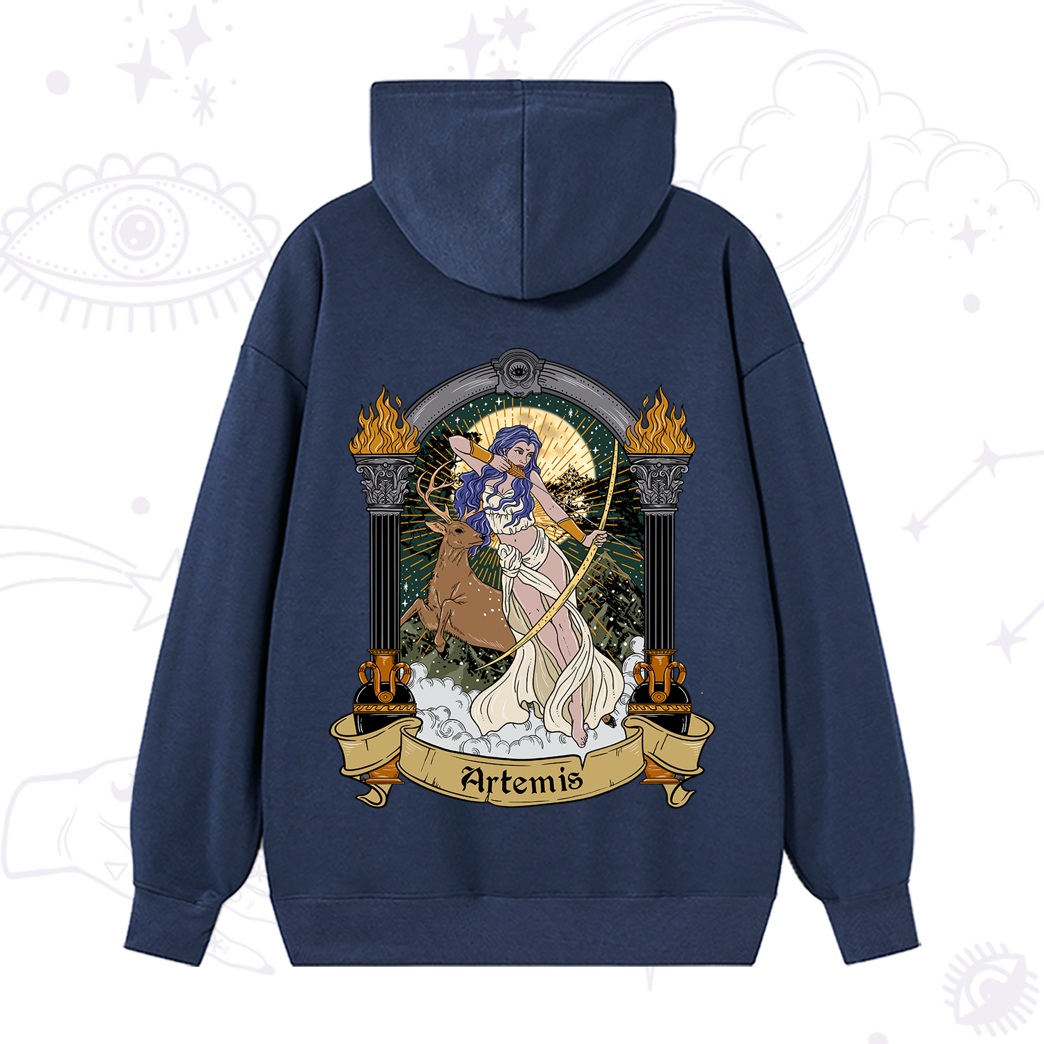 Purplehecate The Huntress Goddess Artemis Hoodie