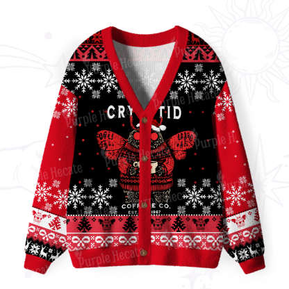 Purplehecate Holiday Monster Mug Ugly Cardigan Sweaters