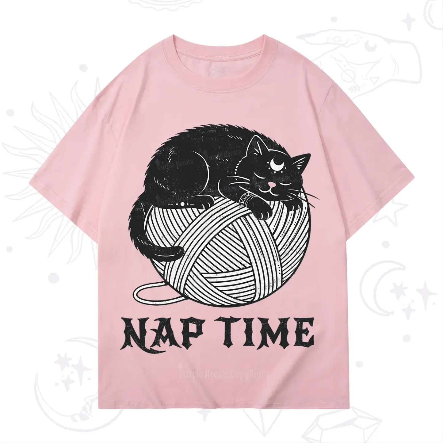 Purplehecate Nap Time Cat T-Shirt