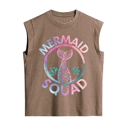 Purplehecate Mermaid Squad Vintage Washed Tank