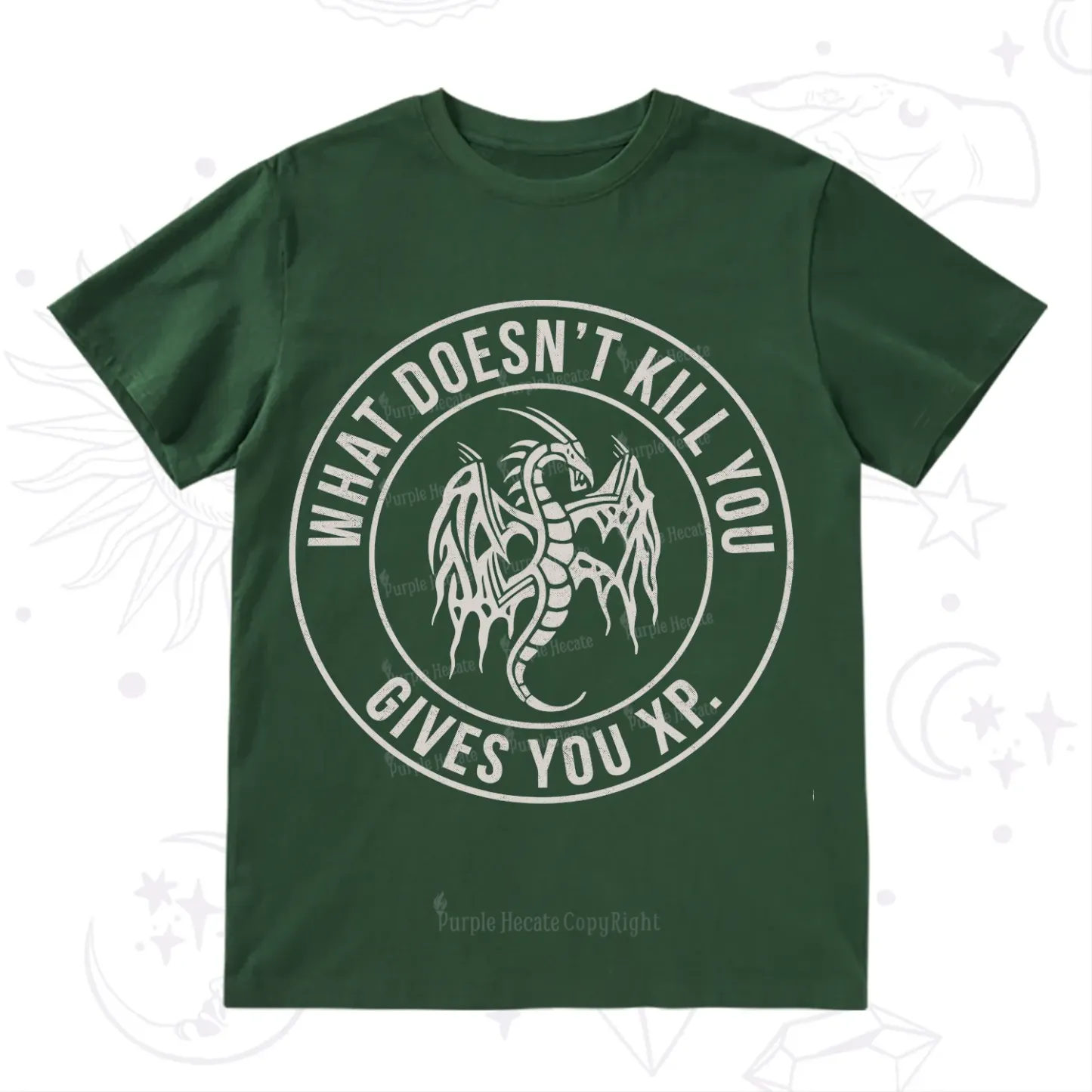 Purplehecate What Doesn't Kill You Gives You XP T-Shirt
