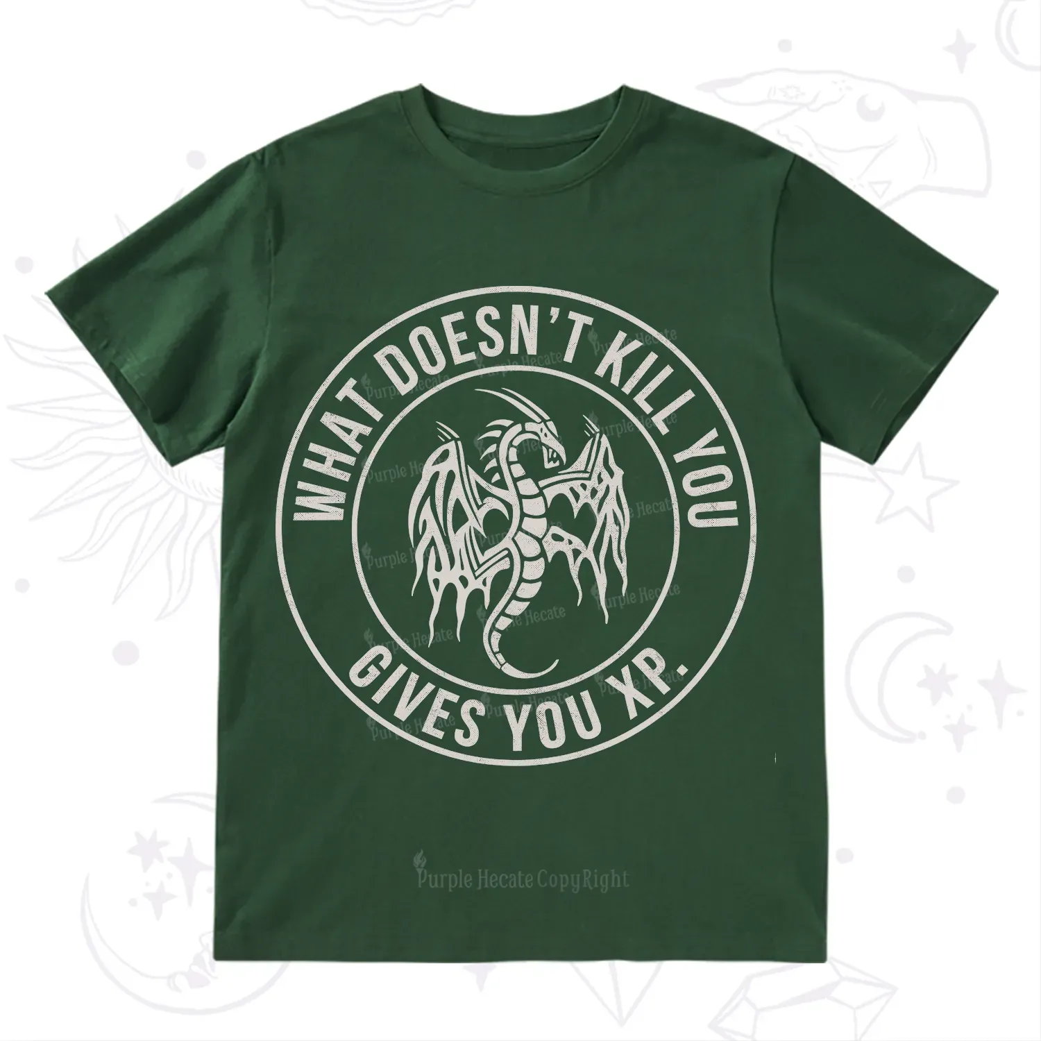 Purplehecate What Doesn't Kill You Gives You XP T-Shirt