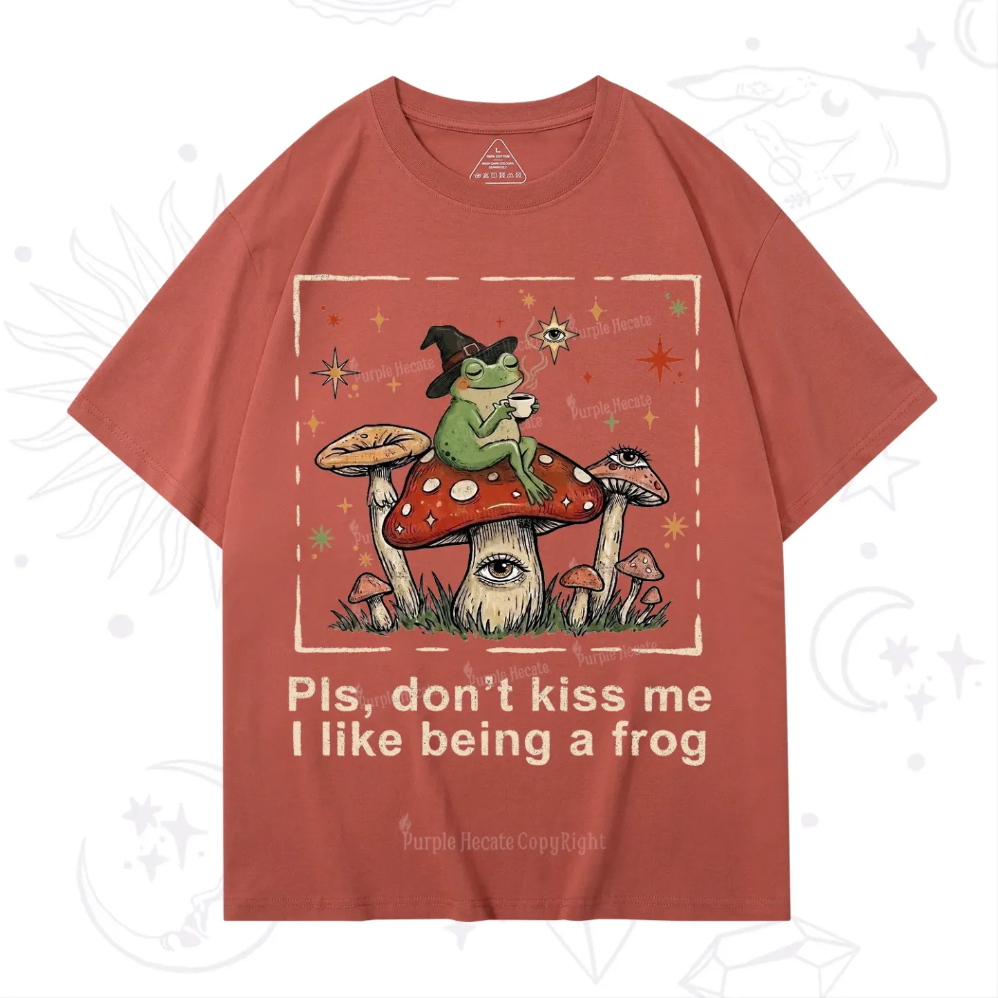 Purplehecate Please Don't Kiss Me I like Being A Frog T-Shirt