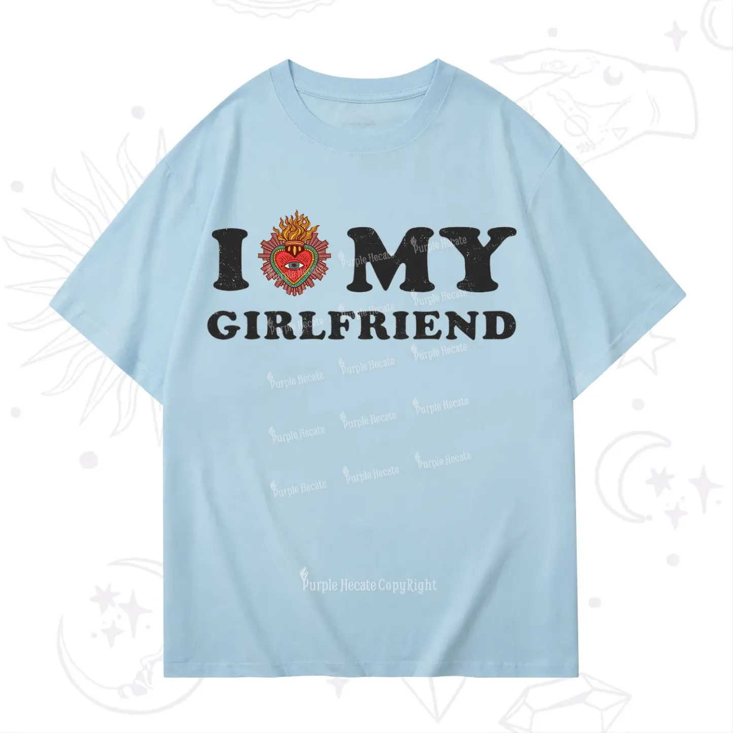 Purplehecate I Love My Boyfriend Valentine T-Shirt
