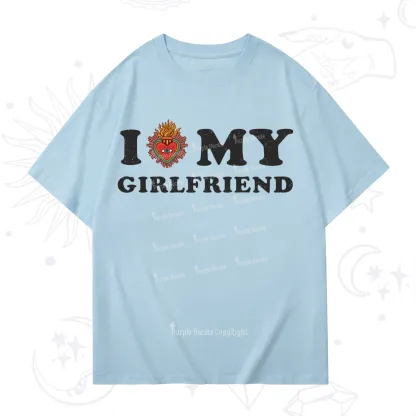 Purplehecate I Love My Boyfriend Valentine T-Shirt