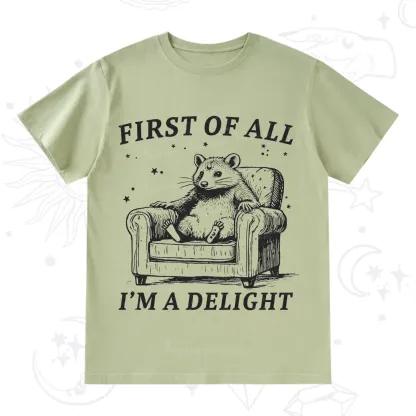 Purplehecate First Of All I'm A Delight Opossum T-Shirt