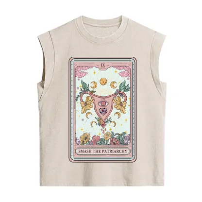 Purplehecate The Smash the Patriarchy Tarot Vintage Washed Tank