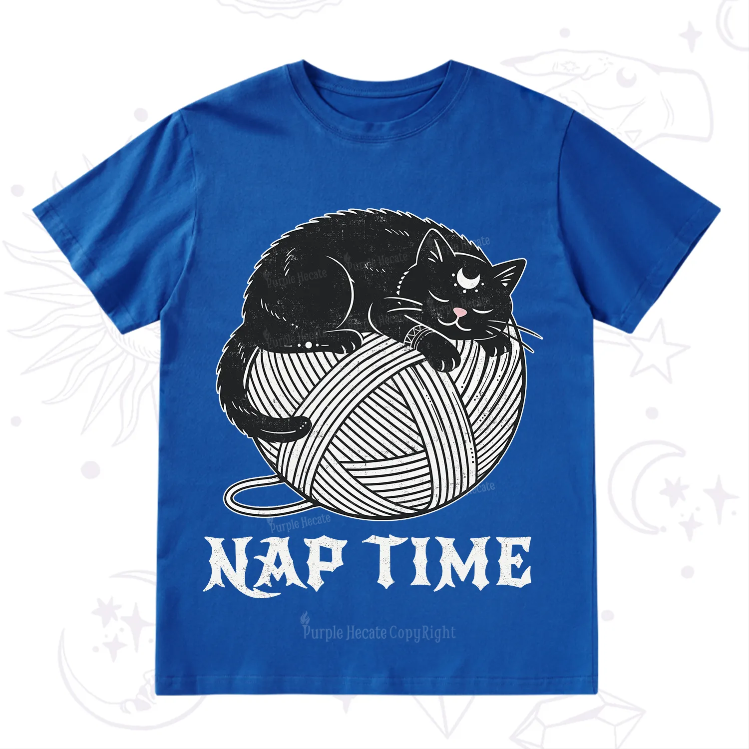 Purplehecate Nap Time Cat T-Shirt