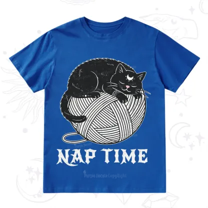 Purplehecate Nap Time Cat T-Shirt