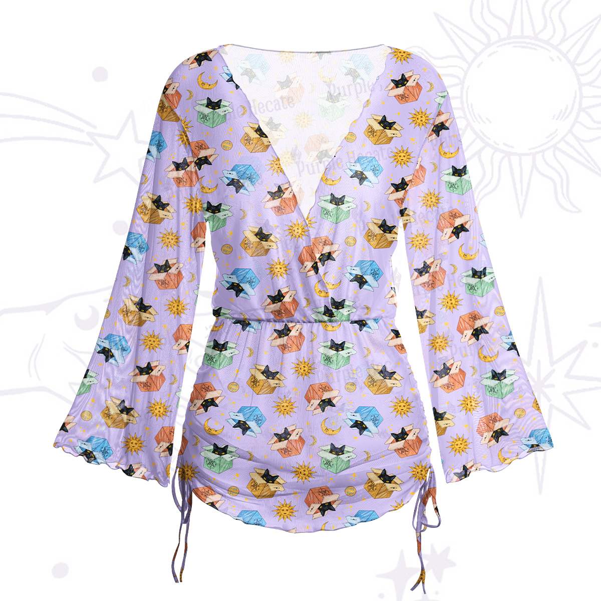 Purplehecate Rose Skull Maxi Tank Beachwear Dress