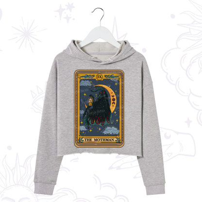Purplehecate The Mothmen Tarot Crop Hoodie