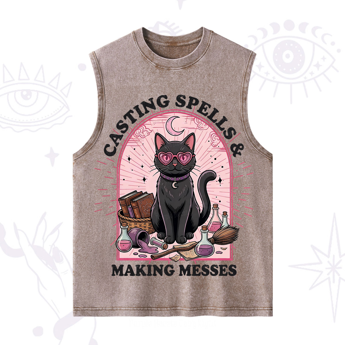 Purplehecate Casting Spells Making Messes Cat Washed Tank