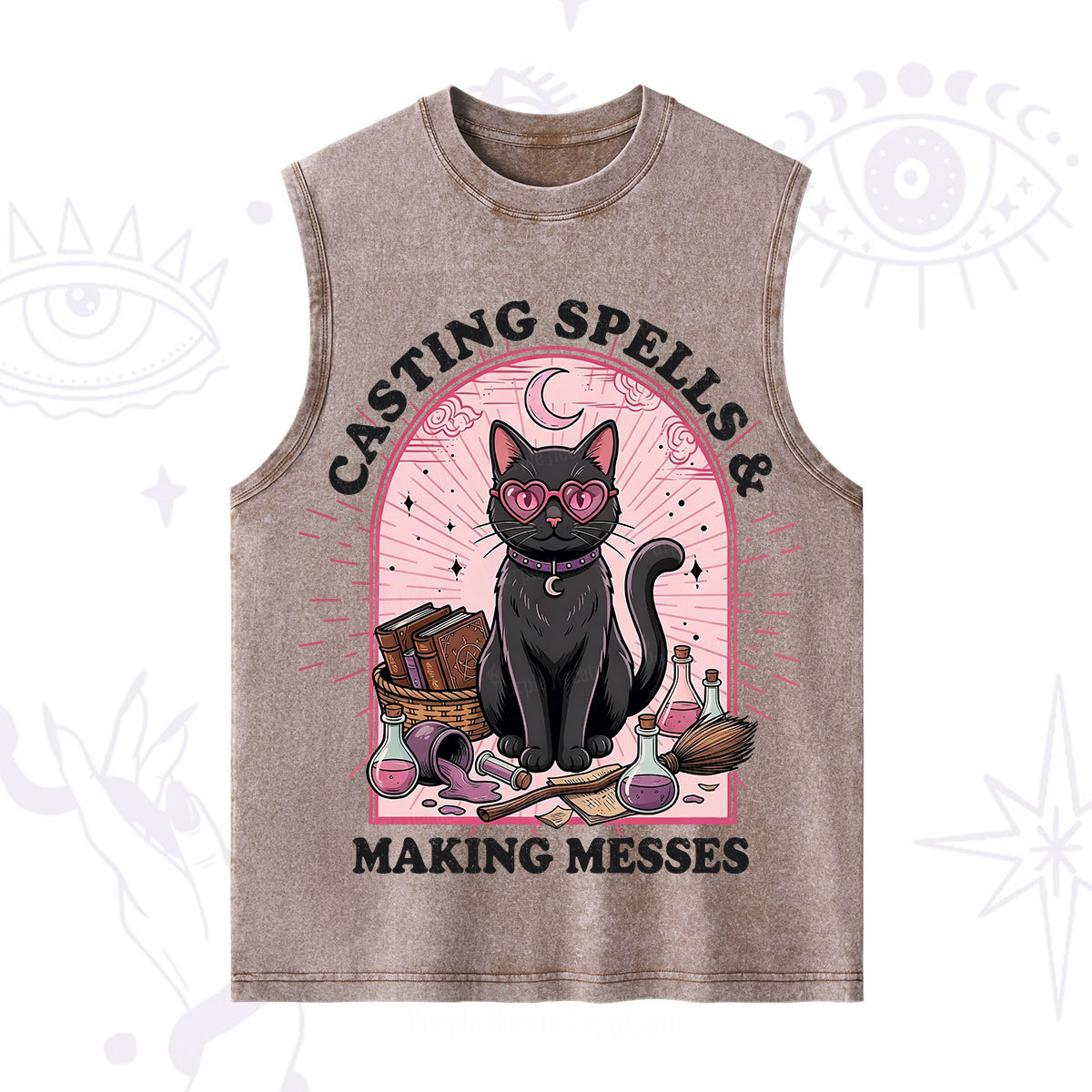 Purplehecate Casting Spells Making Messes Cat Washed Tank