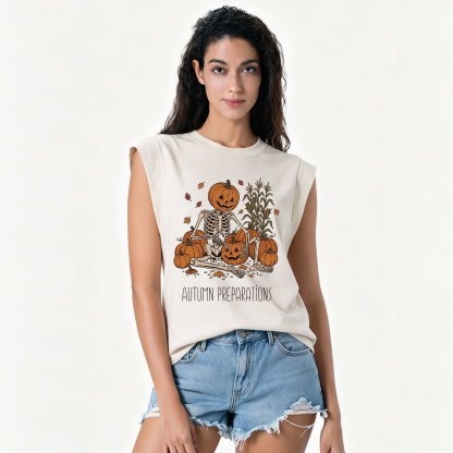 Purplehecate Witch Hat Pumpkin Vintage Washed Tank