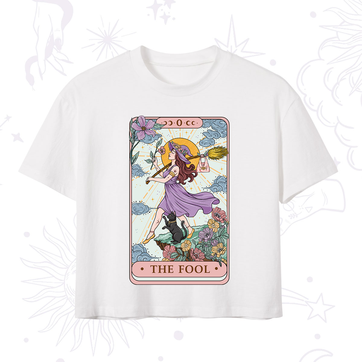 Purplehecate The Witchling Fool Tarot Crop T-Shirt