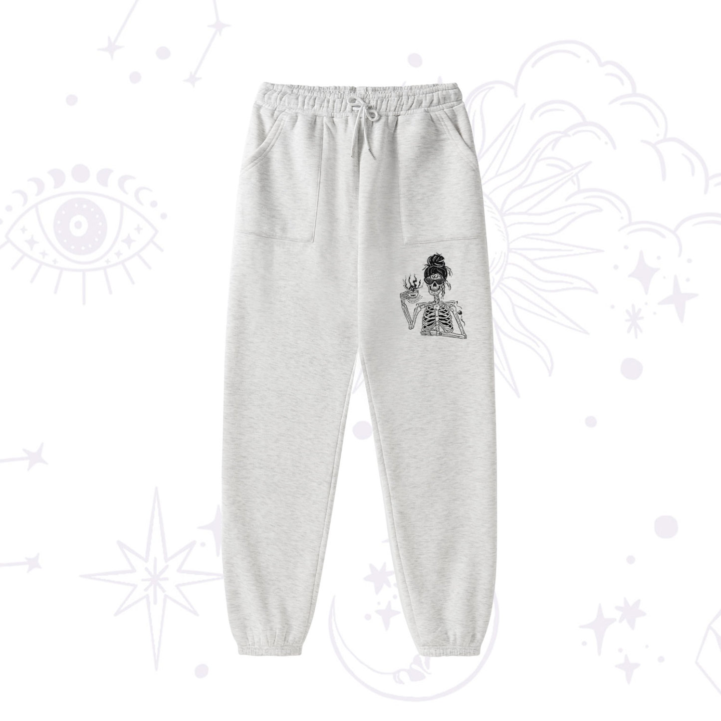 Purplehecate Everything Is Fine Fleece Hoodie Suit