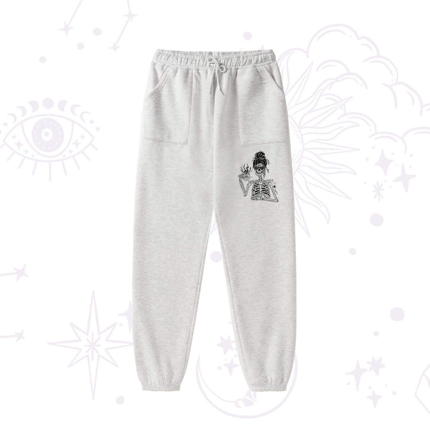 Purplehecate Everything Is Fine Fleece Hoodie Suit