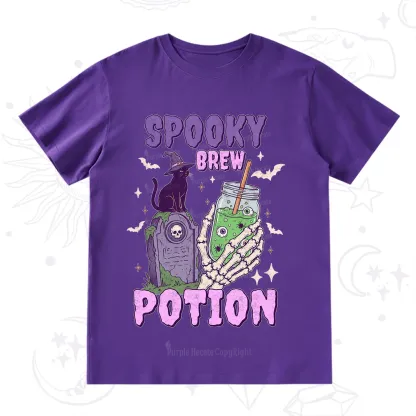 Purplehecate Spooky Brew Potion Halloween T-Shirt