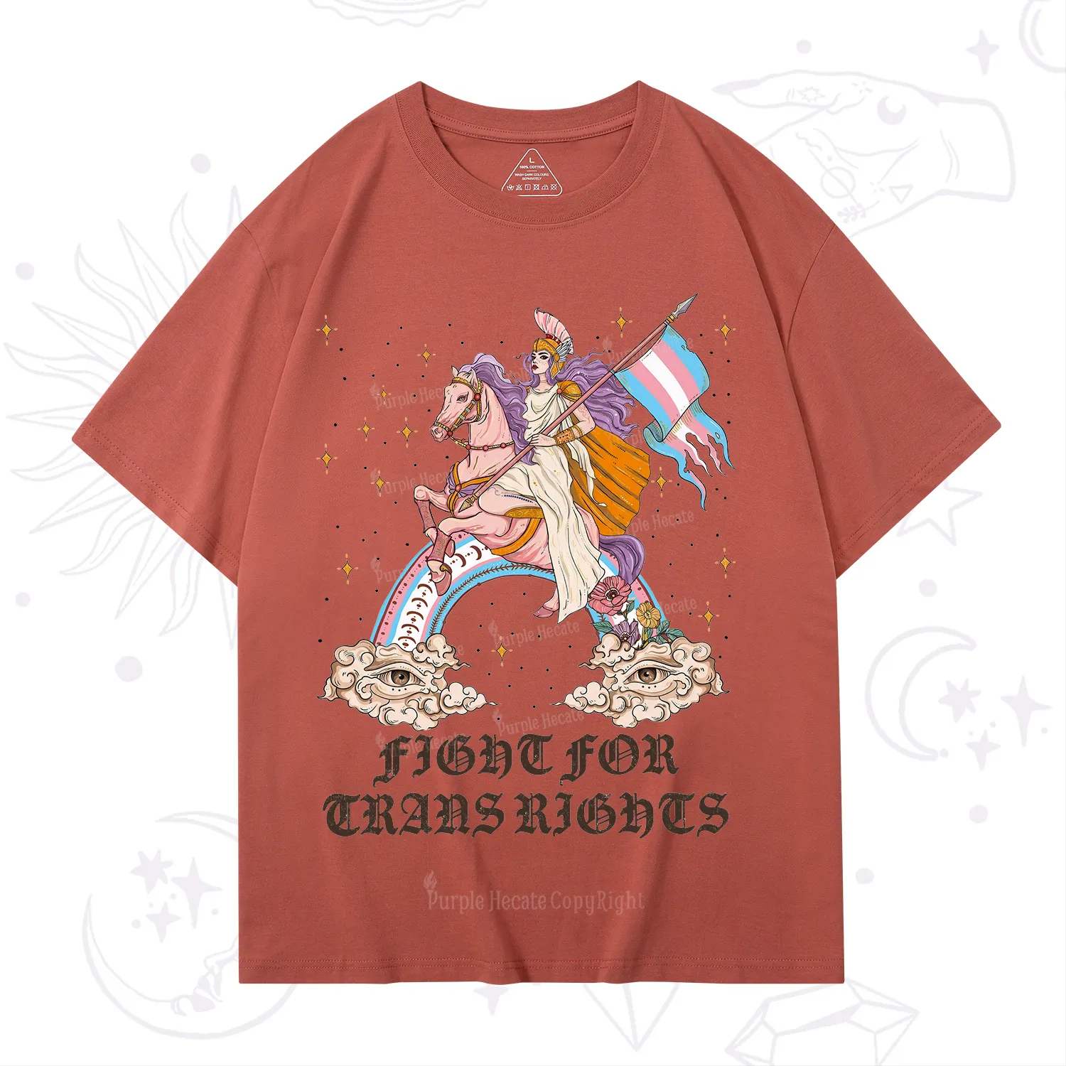 Purplehecate Fight for Trans Rights Knight T-Shirt