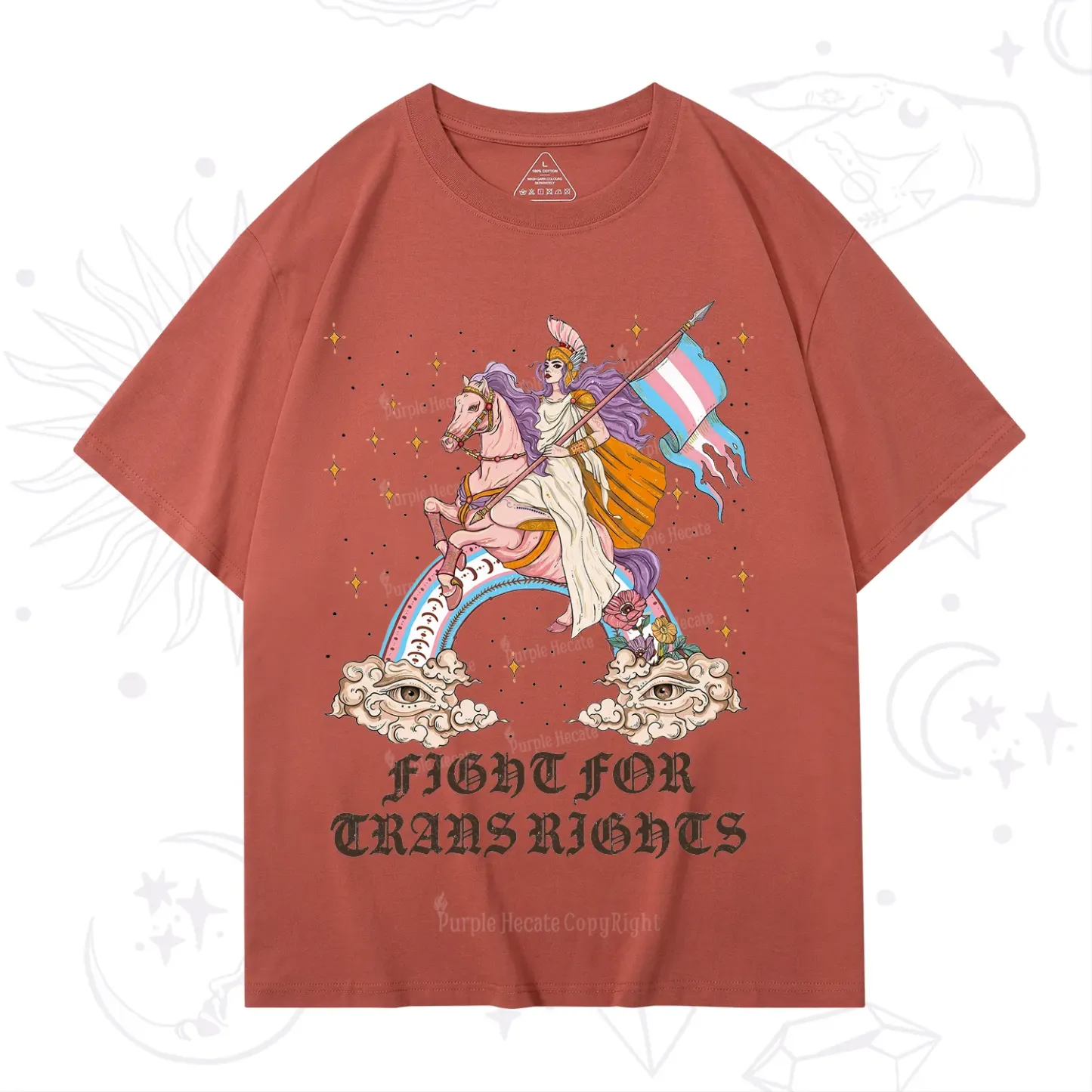 Purplehecate Fight for Trans Rights Knight T-Shirt