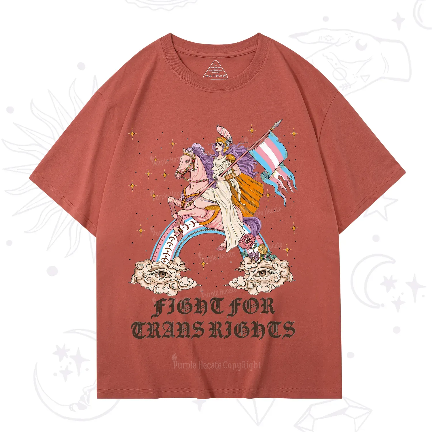 Purplehecate Fight for Trans Rights Knight T-Shirt