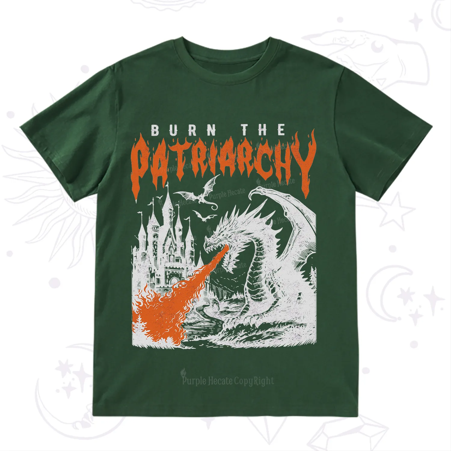 Purplehecate Burn the Patriarchy Dragon T-Shirt