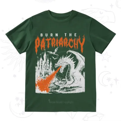 Purplehecate Burn the Patriarchy Dragon T-Shirt