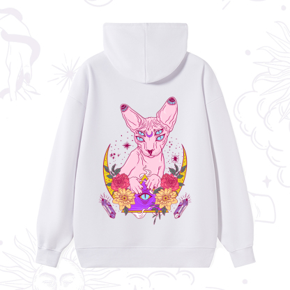 Purplehecate Moon Phase Cat Hoodie