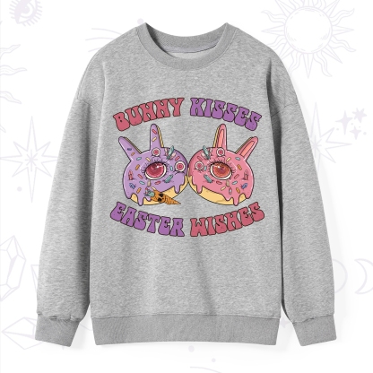 Purplehecate Bunny Kisses Easter Wishes Sweatshirt