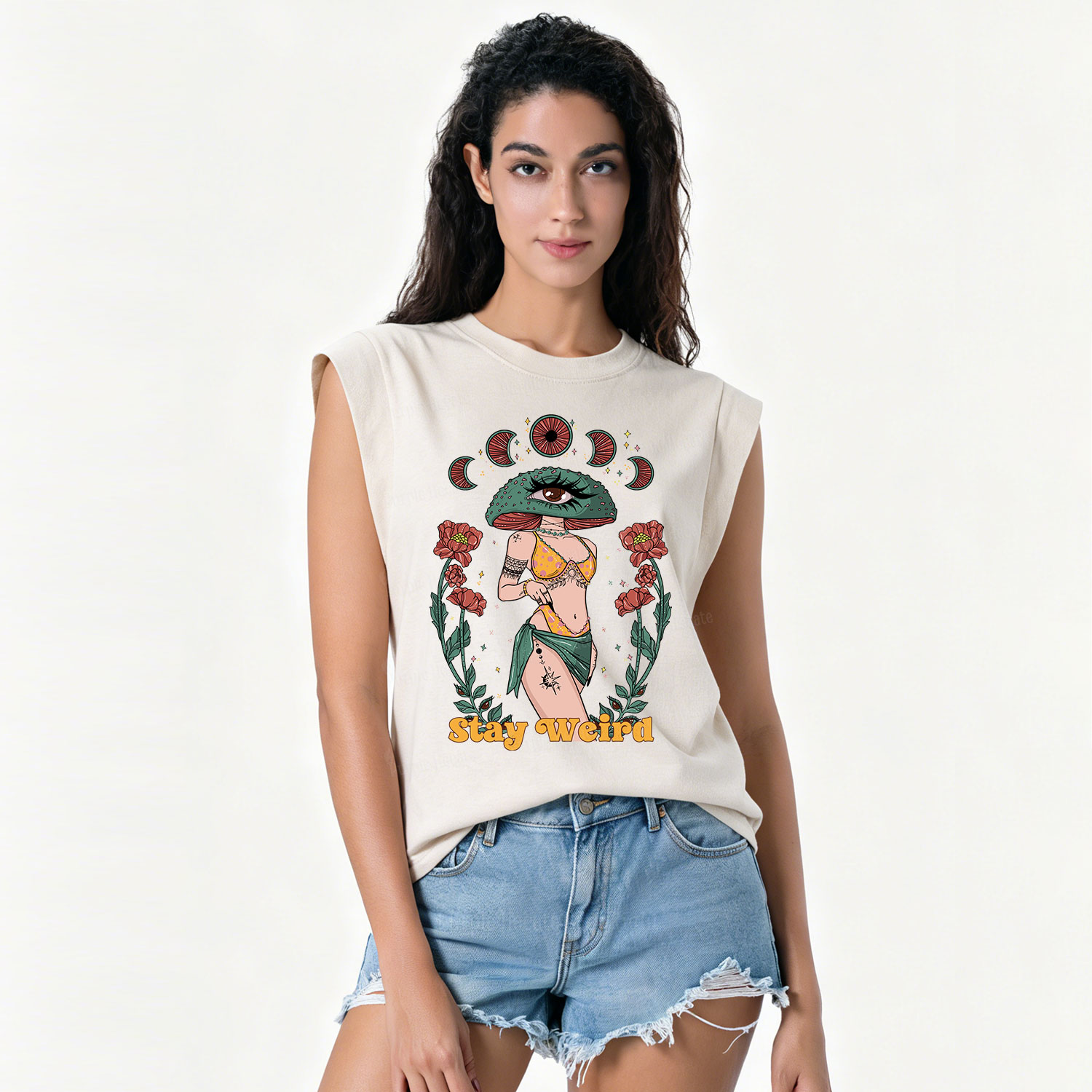 Purplehecate Stay Weird Vintage Washed Tank