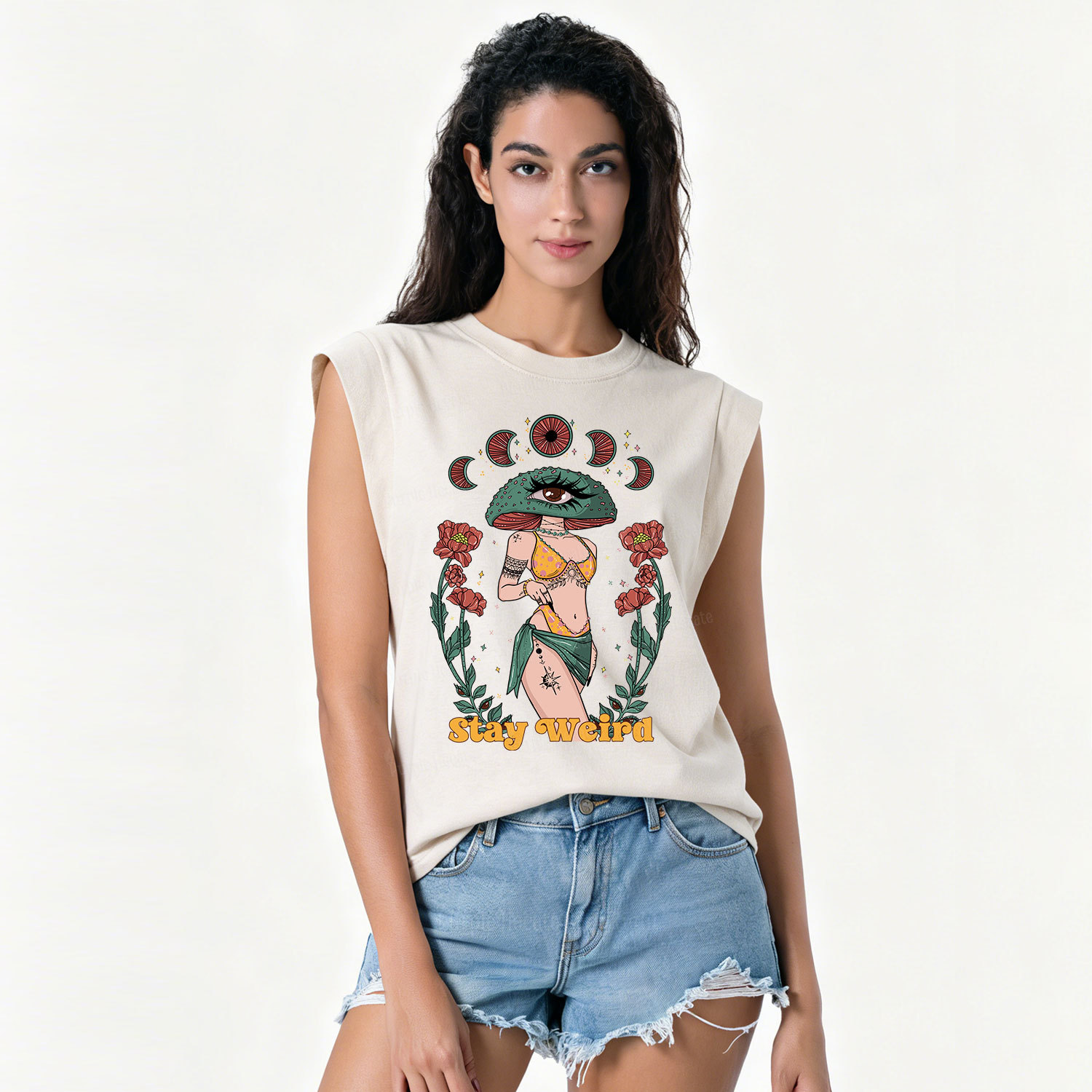 Purplehecate Stay Weird Vintage Washed Tank