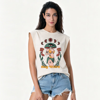 Purplehecate Stay Weird Vintage Washed Tank